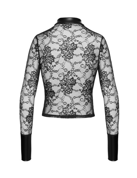 Chemise dentelle Noirelle F377 - Noir Handmade